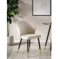 Wohnling Krzesło tapicerowane VENEZIA beżowy aksamit 47cm / WL6.949 Wohnling Krzesło tapicerowane VENEZIA beżowy aksamit 47cm / WL6.949