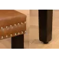 Invicta Krzesło CASTLE imitacja skóry cognac brown 50cm / 44586