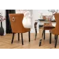 Invicta Krzesło CASTLE imitacja skóry cognac brown 50cm / 44586