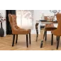 Invicta Krzesło CASTLE imitacja skóry cognac brown 50cm / 44586