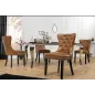 Invicta Krzesło CASTLE imitacja skóry cognac brown 50cm / 44586