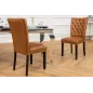 Invicta Krzesło CASTLE imitacja skóry cognac brown 46cm / 44589