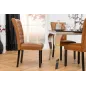 Invicta Krzesło CASTLE imitacja skóry cognac brown 46cm / 44589