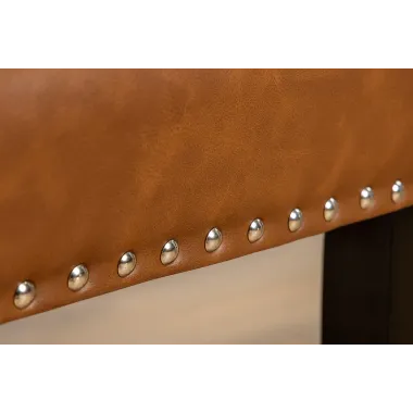 Invicta Krzesło CASTLE imitacja skóry cognac brown 46cm / 44589
