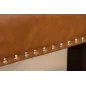 Invicta Krzesło CASTLE imitacja skóry cognac brown 46cm / 44589