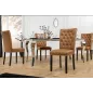 Invicta Krzesło CASTLE imitacja skóry cognac brown 46cm / 44589