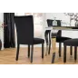Invicta Krzesło CASTLE velvet black 46cm / 44590 Invicta Krzesło CASTLE velvet black 46cm / 44590