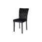 Invicta Krzesło CASTLE velvet black 46cm / 44590 Invicta Krzesło CASTLE velvet black 46cm / 44590
