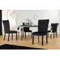 Invicta Krzesło CASTLE velvet black 46cm / 44590 Invicta Krzesło CASTLE velvet black 46cm / 44590