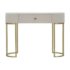 Konsola MONTPELLIER kremowa 100 x 43 x 74cm / 142611000C