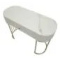 Konsola MONTPELLIER kremowa 100 x 43 x 74cm / 142611000C
