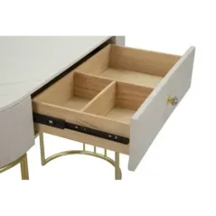 Konsola MONTPELLIER kremowa 100 x 43 x 74cm / 142611000C