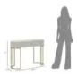 Konsola MONTPELLIER kremowa 100 x 43 x 74cm / 142611000C