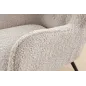 Invicta Fotel uszak AMSTERDAM bezowy bouclé 82cm / 44483 Invicta Fotel uszak AMSTERDAM bezowy bouclé 82cm / 44483