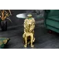 Invicta WILDLIFE LION Stolik kawowy antyczne złoto 45cm / 44827