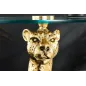 Invicta WILDLIFE PANTHER Stolik kawowy antyczne złoto 45cm / 44825