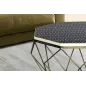 Invicta Stolik kawowy DIAMOND poliżywica mosiądz 70cm / 45215