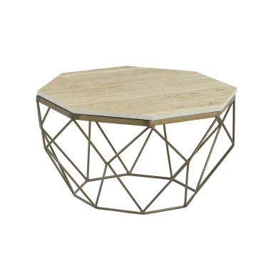 Invicta Stolik kawowy DIAMOND trawertyt 70cm / 45204