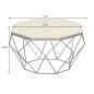 Invicta Stolik kawowy DIAMOND trawertyt 70cm / 45204