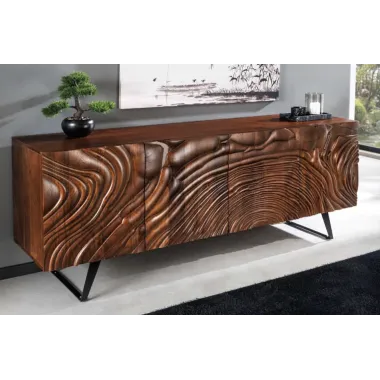 Invicta FLUID Komoda lite drewno akacji brązowa 3D 175cm / 45593