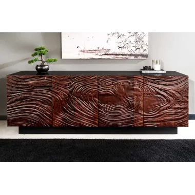 Invicta FLUID Komoda lite drewno akacji orzechowy brąz 3D 175cm / 45599