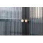 Invicta Witryna PARIS szkło żebrowane czarne 110cm / 43330