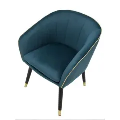 Fotel tapicerowany PARIS Ottanio/Gold 62 x 58 x 78cm / 142338000T