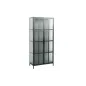 Invicta Witryna Dura Steel metal czarny żebrowane szkło 80cm / 41724