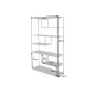 Invicta Regał Dura Steel metal czarny 90 x 180 x 40cm / 43327
