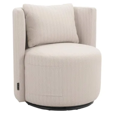 Krzesło obrotowe do jadalni na zewnątrz Marlin beżowe (22080 Beige) - Richmond