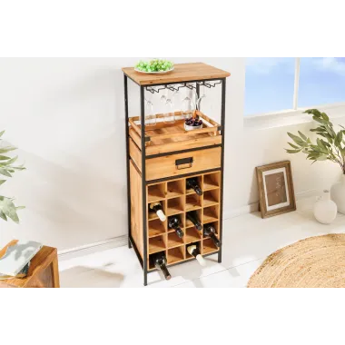 Invicta Regał na wino Seven Seas 20 butelek sosna 120cm / 43921