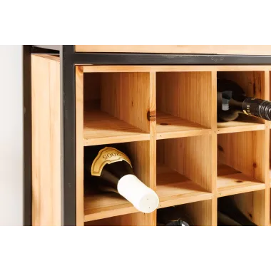 Invicta Regał na wino Seven Seas 20 butelek sosna 120cm / 43921