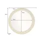 Invicta Lustro ścienne PEARLS żelazne złoto 76cm /  43821