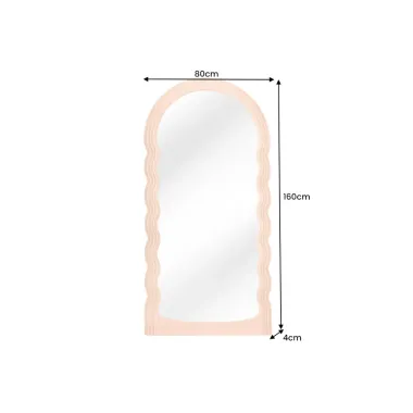 Invicta Lustro ścienne WAVE apricot 160cm / 44677