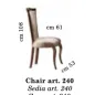 MODIGLIANI Włoskie Krzesło tapicerowane 53cm art.240 / Arredoclassic MODIGLIANI Włoskie Krzesło tapicerowane 53cm art.240 / Arredoclassic