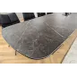 Invicta Stół PAPILLON rozkładany ceramiczny optyka marmuru grafitowego 180-220-260cm / 45179