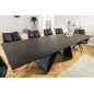 Invicta Stół INFINITY rozkładany ceramiczny optyka marmuru rdzawa czerń 180-220-260cm / 45182