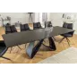Invicta Stół INFINITY rozkładany ceramiczny optyka marmuru rdzawa czerń 180-220-260cm / 45182