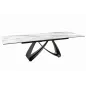 Invicta Stół INFINITY rozkładany ceramiczny optyka marmuru białego 180-220-260cm / 45180