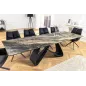 Invicta Stół INFINITY rozkładany ceramiczny optyka marmuru taupe 180-220-260cm / 45181