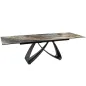 Invicta Stół INFINITY rozkładany ceramiczny optyka marmuru taupe 180-220-260cm / 45181