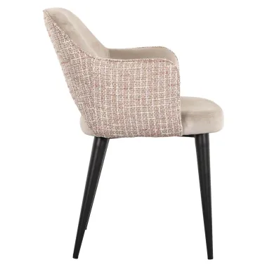 Krzesło Giovanna khaki velvet / trendy rose (Be trendy 1673 rose) - Richmond