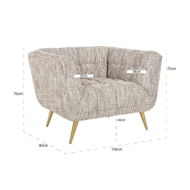 Fotel wypoczynkowy Huxley trendy nature (Be Trendy 01 Nature) - Richmond