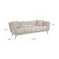 Sofa Huxley trendy nature / Szczotkowane złoto (Be Trendy 01 Nature) - Richmond