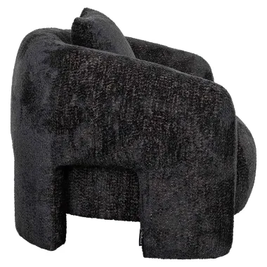 Fotel wypoczynkowy Milania piękny czarny (Be Lovely 17 Black) - Richmond