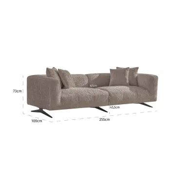Sofa Hoxton 3-osobowa (Be Lovely 170 Beż) - Richmond