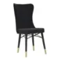 Krzesło MIMOZA czarne zestaw 2 szt 40 x 65 x 99cm / 142566000N