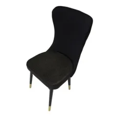 Krzesło MIMOZA czarne zestaw 2 szt 40 x 65 x 99cm / 142566000N