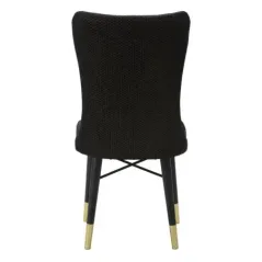 Krzesło MIMOZA czarne zestaw 2 szt 40 x 65 x 99cm / 142566000N