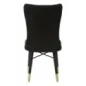 Krzesło MIMOZA czarne zestaw 2 szt 40 x 65 x 99cm / 142566000N